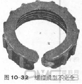 硬質聚氯乙烯注射制品不足現象